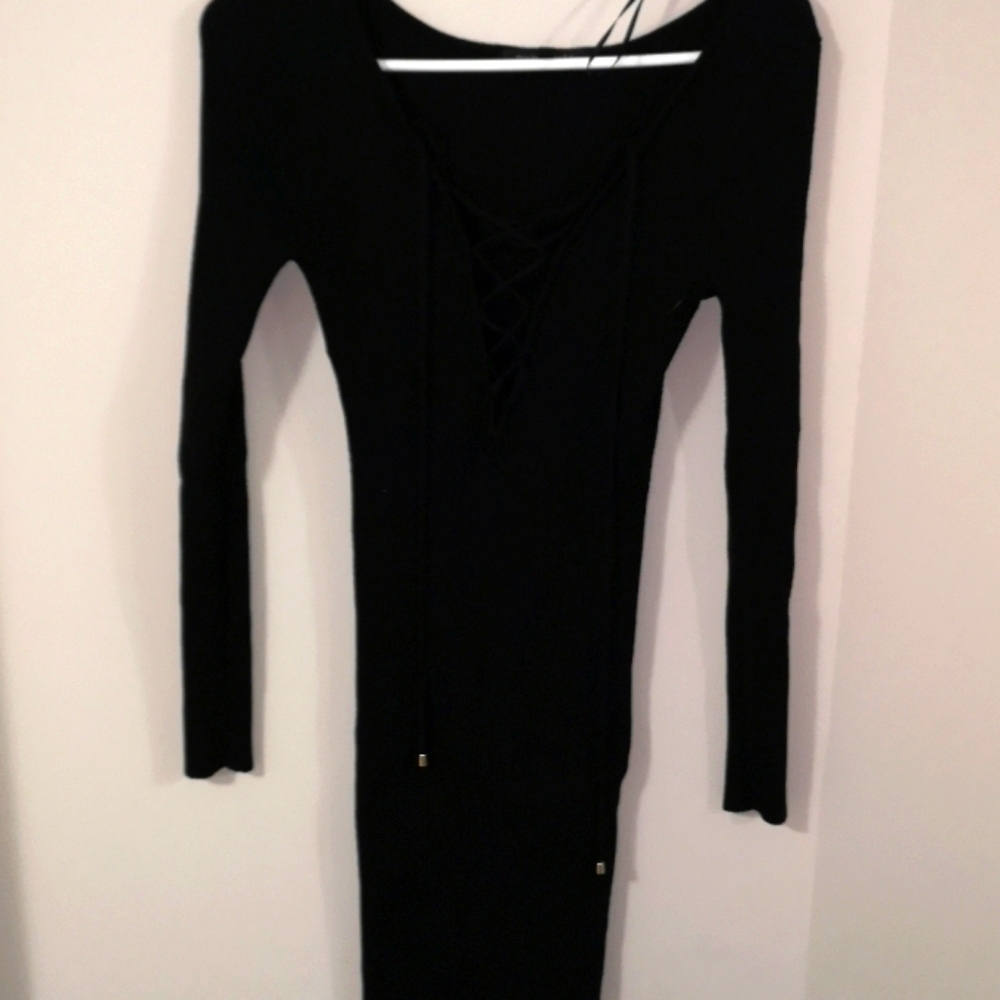 DYNAMITE Brand new front lace up sweater dress